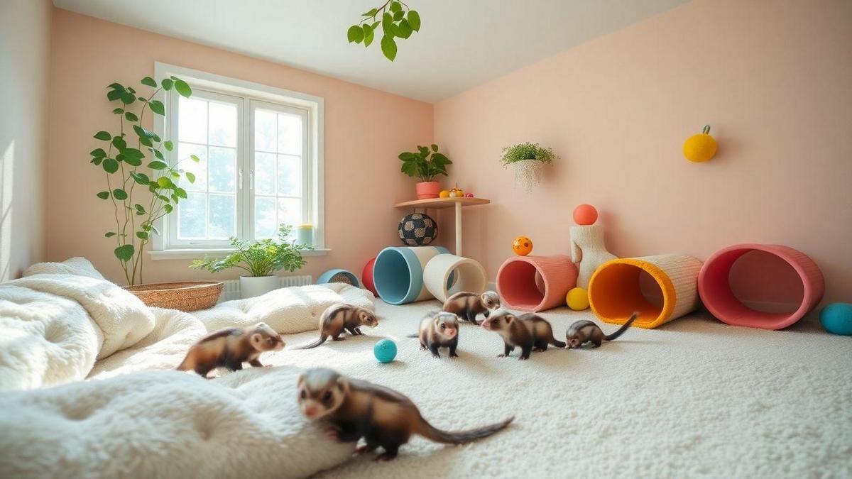 Creating a stress-free environment for exotic ferrets