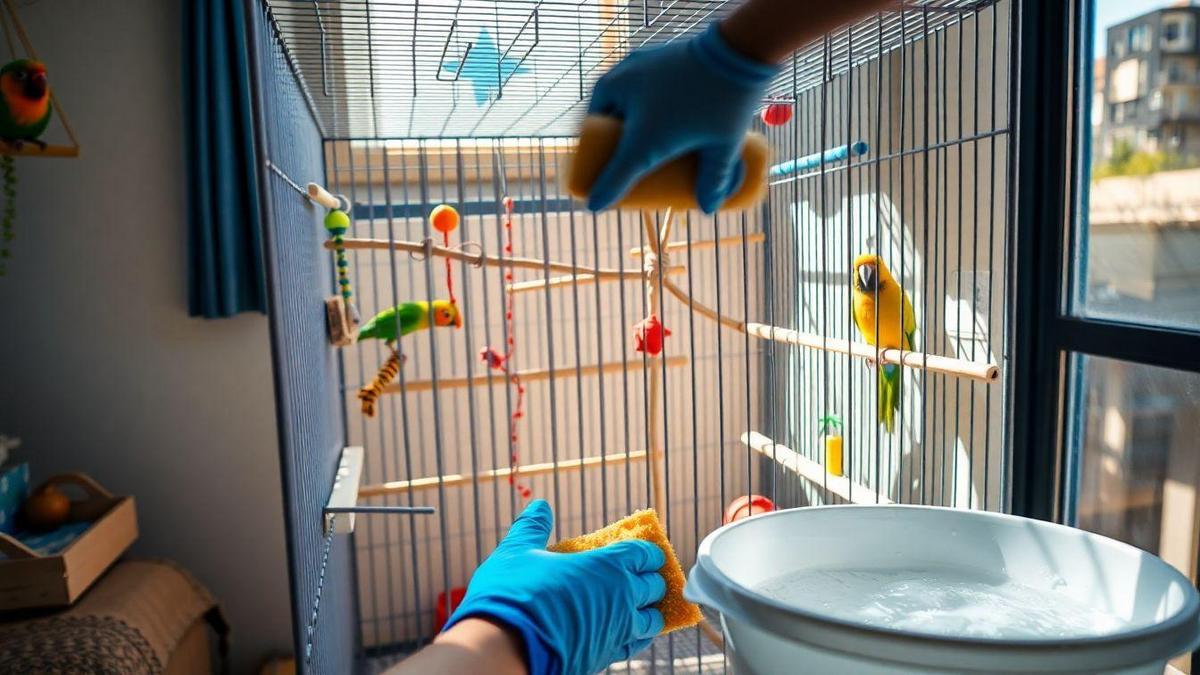 Effective ways to clean a parrot cage regularly