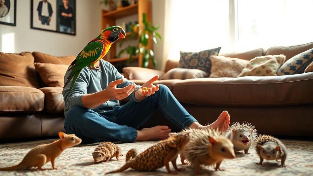 Tips for bonding with exotic pets during training