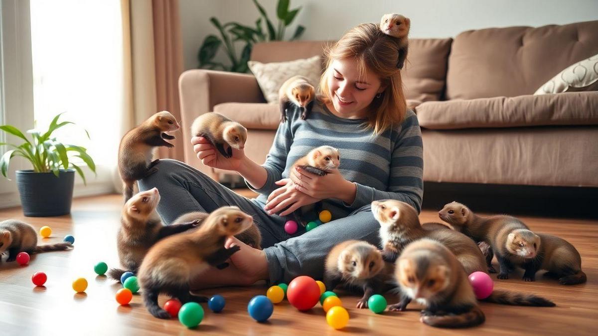 Bonding Through Training Sessions with Ferrets