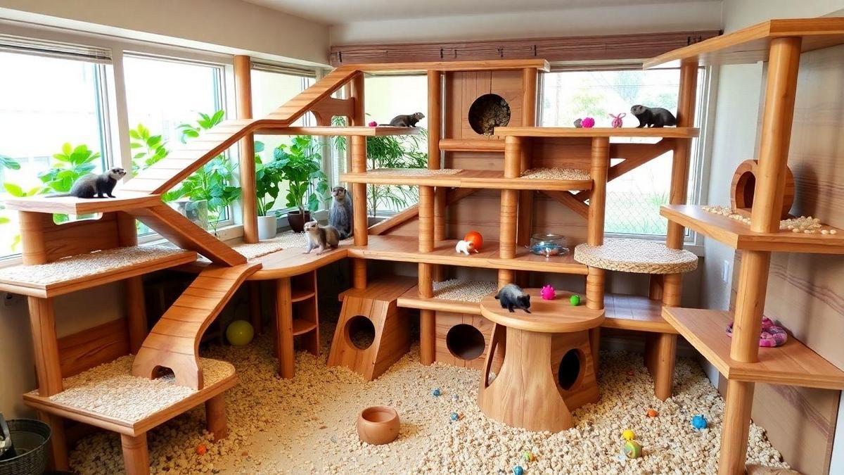 Building a Multilevel Ferret Habitat Made Easy