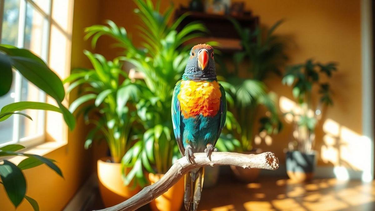 Safe Exposure to Sunlight for Exotic Birds