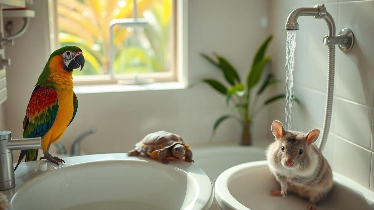 Best Practices for Bathing Exotic Pets