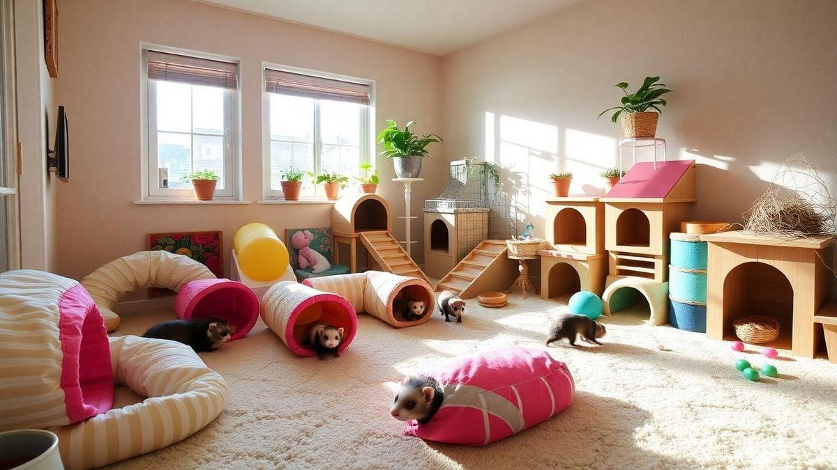 Creating an Engaging Indoor Space for Ferrets