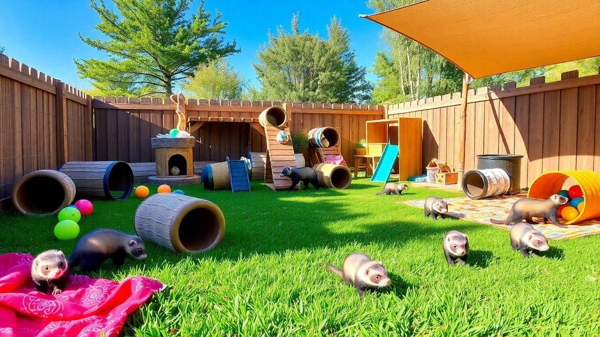 How to Create an Outdoor Play Space for Ferrets