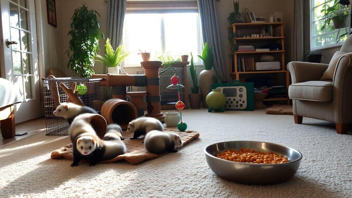 Ideal Conditions for Ferret Weight Control
