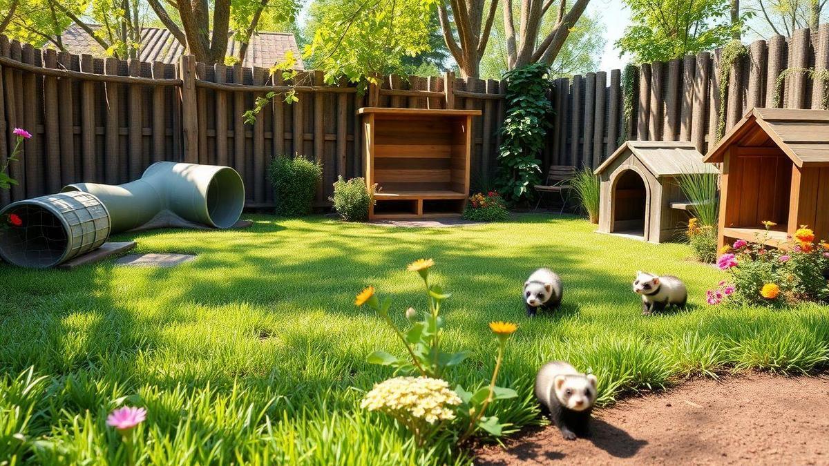 Building Outdoor Exploration Areas for Ferrets Made Easy