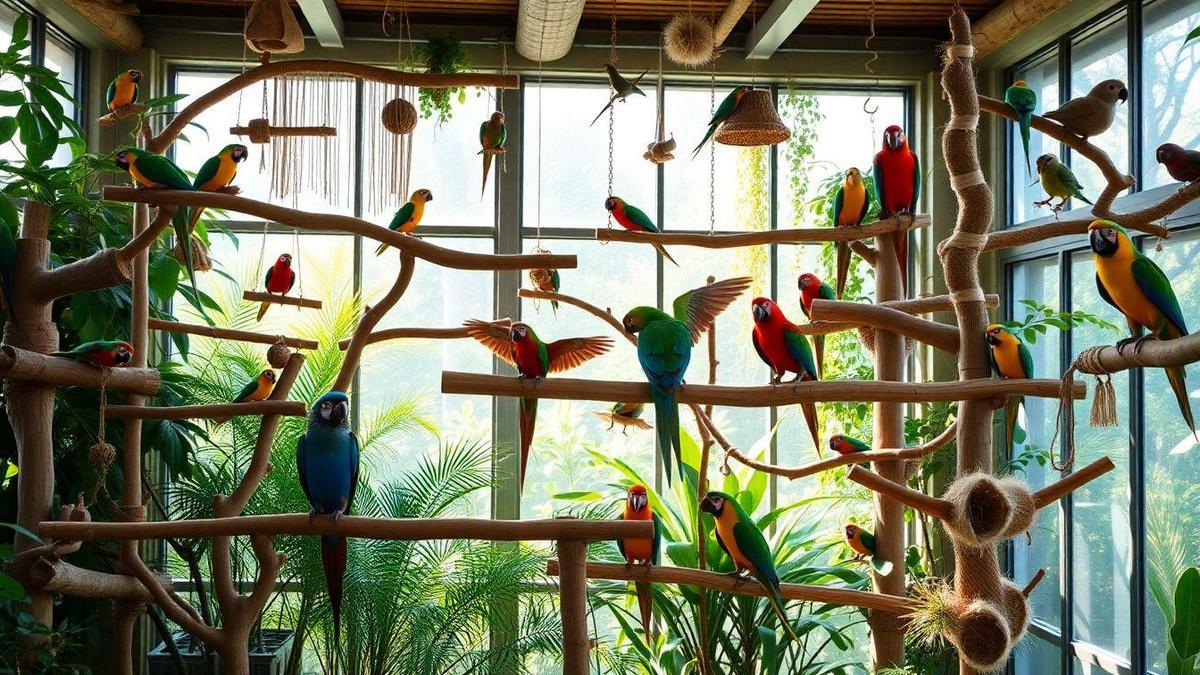 Creating Engaging Environments for Happy Parrots