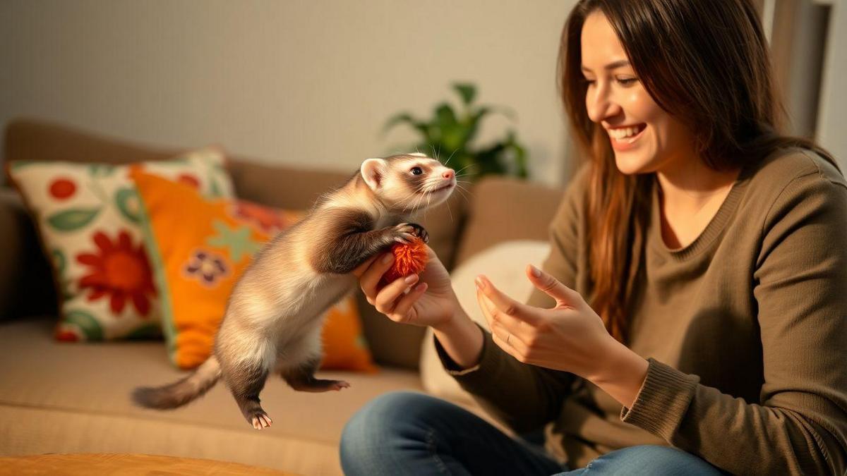 Improving Ferret Interaction Skills With Humans Easily