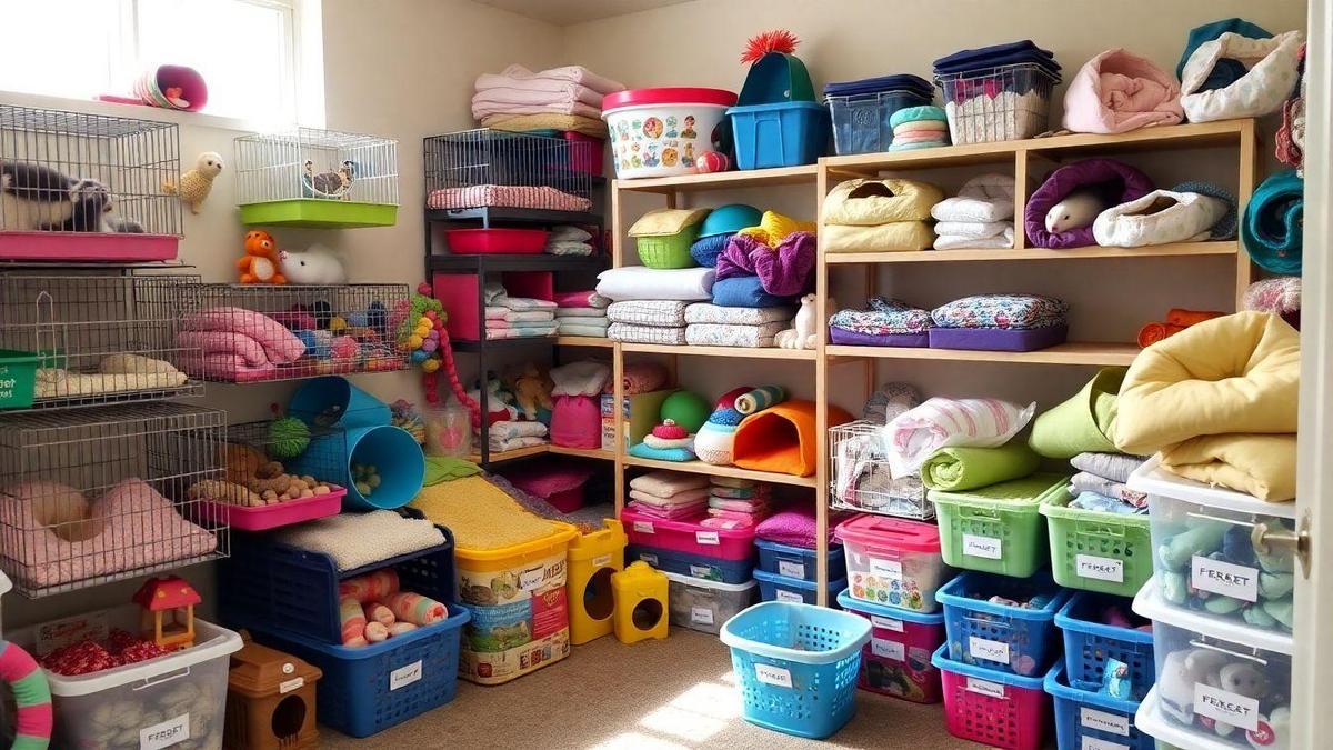 Strategies for Organizing Ferret Supplies Easily